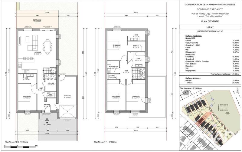 Maison - 147 m² - 6 pièces