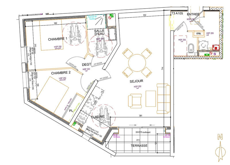 Appartement - 67 m² - 3 pièces