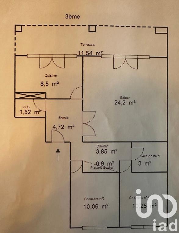Appartement - 67 m² - 3 pièces