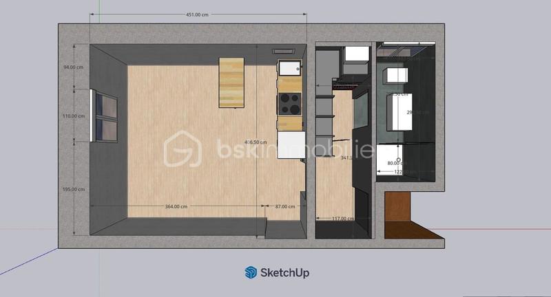 Studio - 26 m² - 1 pièce