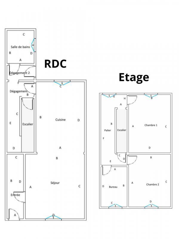 Maison de ville - 81 m² - 5 pièces