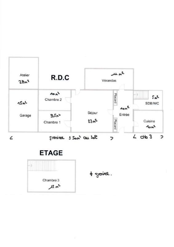 Maison de ville - 95 m² - 5 pièces