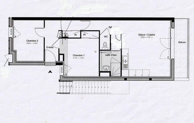 Appartement - 60 m² - 3 pièces