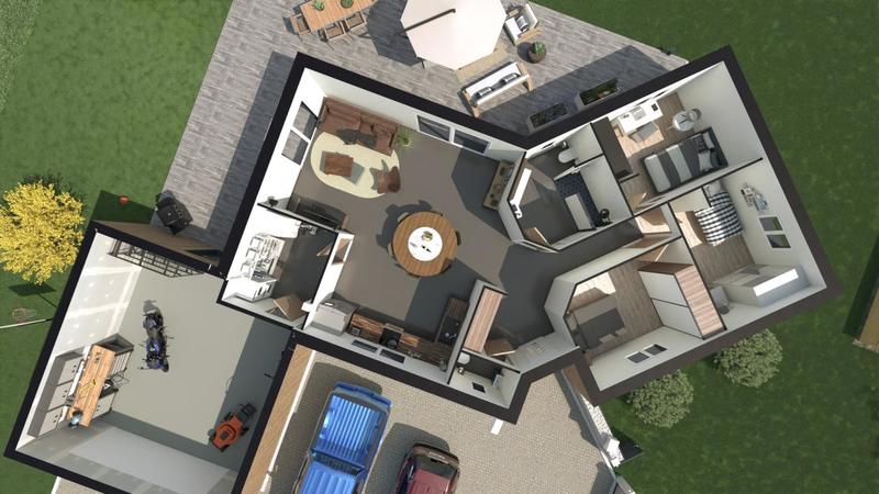 Maison - 95 m² - 4 pièces