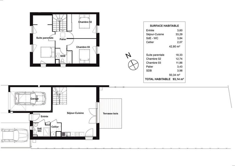 Maison de village - 94 m² - 4 pièces