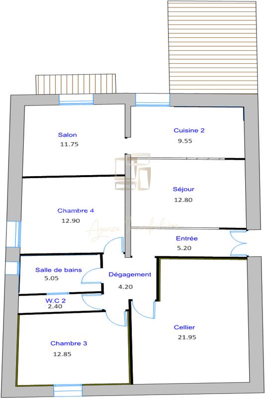Maison en pierre - 138 m² - 2 pièces