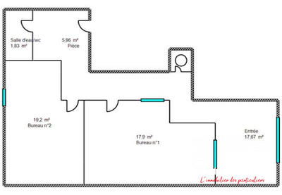 Appartement - 63 m² - 2 pièces