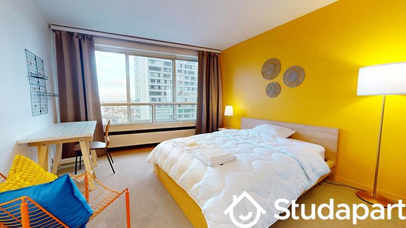 Chambre - 9 m² - 1 pièce