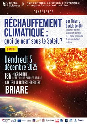 Conférence &quot;Réchauffement climatique : quoi de neuf sous le Soleil ?&quot;
