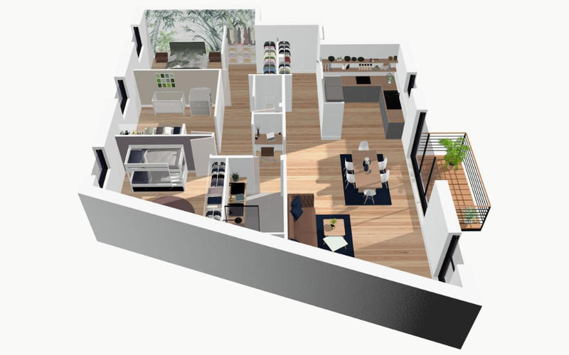 Appartement - 64 m² - 3 pièces