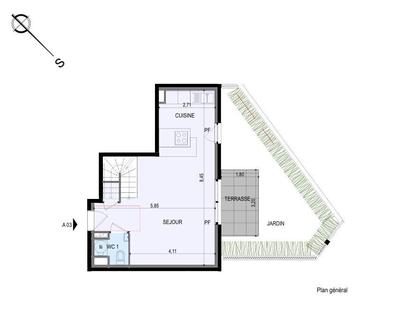 Appartement - 80 m² - 3 pièces