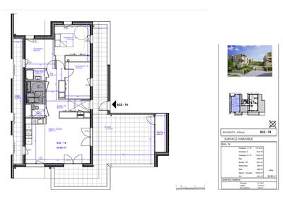 Appartement - 91 m² - 4 pièces