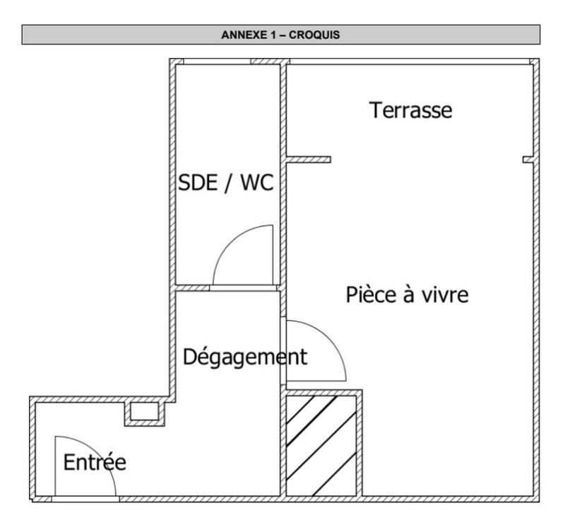 Appartement - 28 m² - 1 pièce