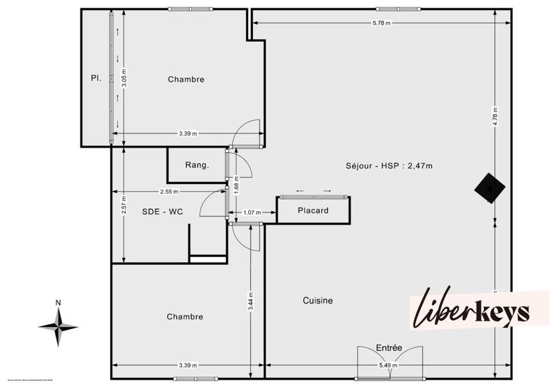 Maison - 71 m² - 3 pièces