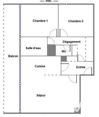 Appartement - 63 m² - 3 pièces