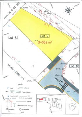 Terrain constructible - 569 m²