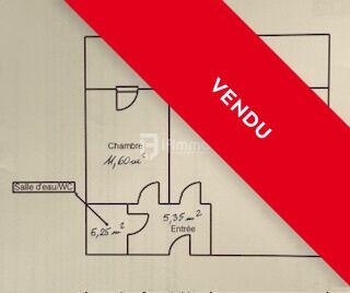 Appartement - 42 m² - 2 pièces