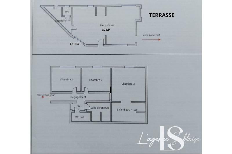 Maison - 96 m² - 4 pièces