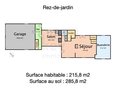Maison - 216 m² - 7 pièces