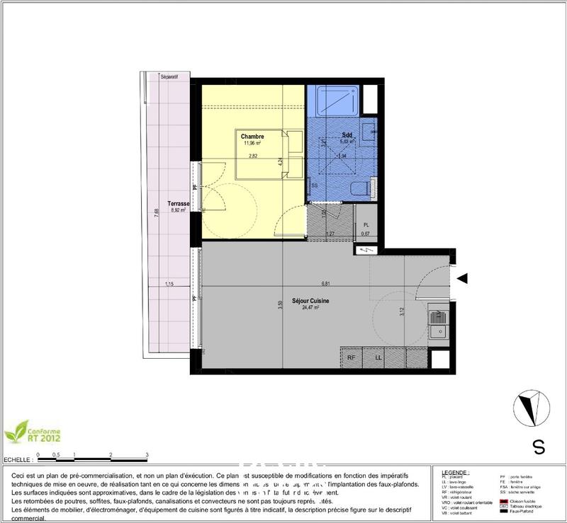 Appartement - 42 m² - 2 pièces