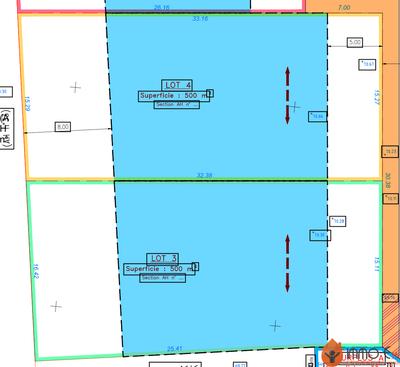 Terrain - 500 m²