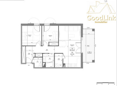 Appartement - 67 m² - 3 pièces