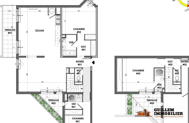 Appartement - 122 m² - 4 pièces