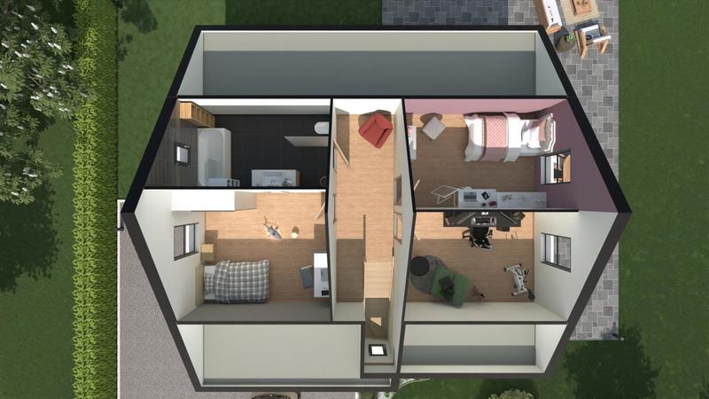 Maison - 85 m² - 2 pièces