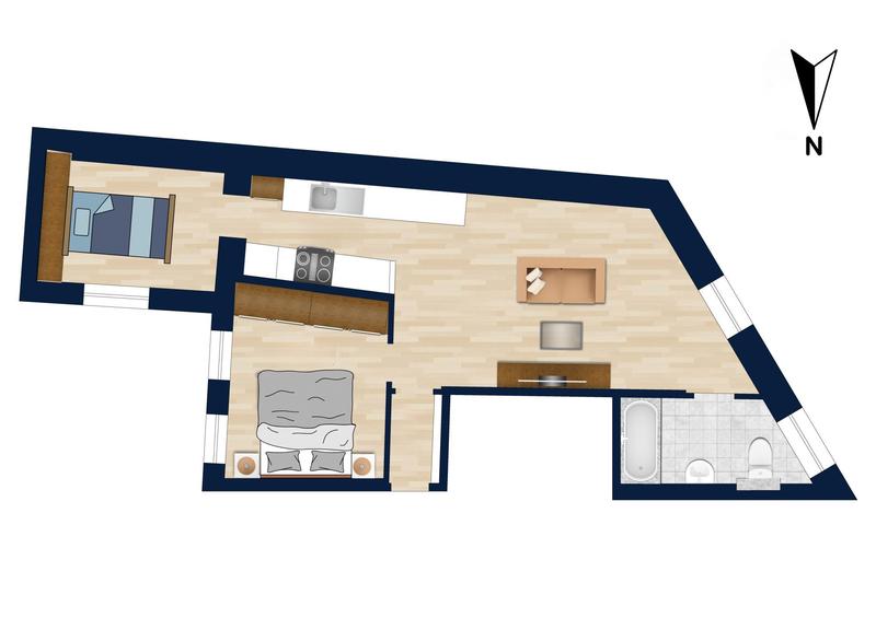 Appartement - 45 m² - 3 pièces