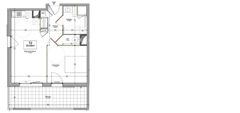 Appartement - 39 m² - 2 pièces