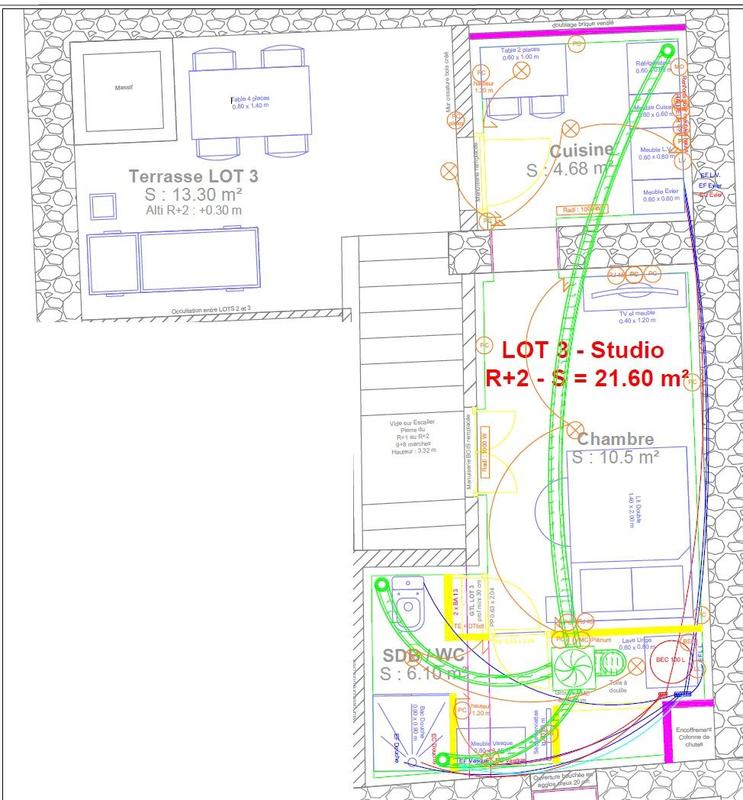 Appartement - 23 m² - 1 pièce