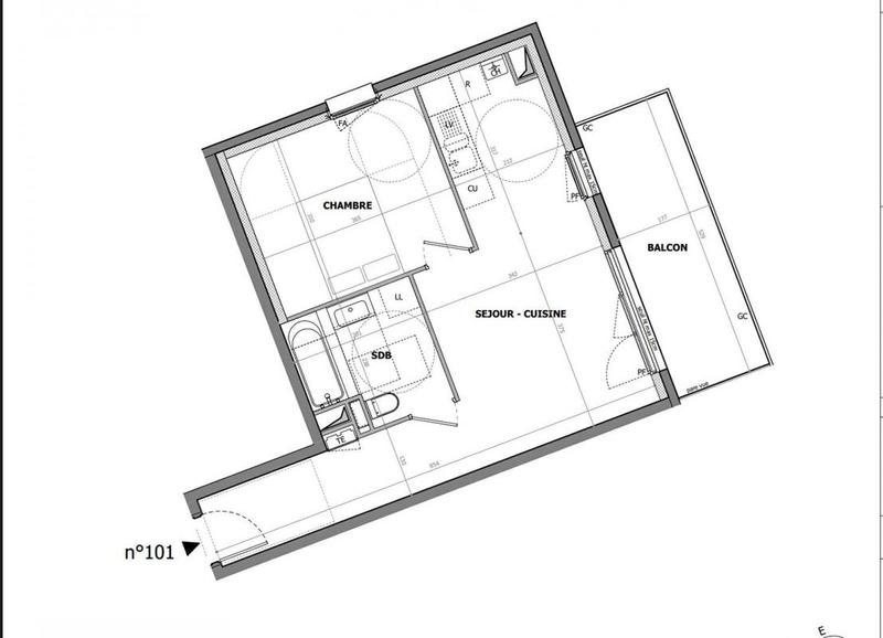 Appartement - 42 m² - 2 pièces