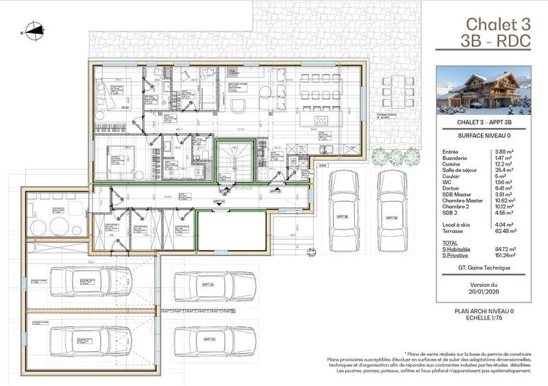 Appartement - 85 m² - 5 pièces