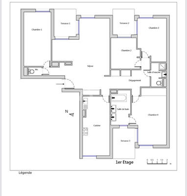 Appartement - 131 m² - 5 pièces