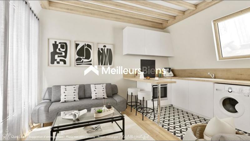 Appartement ancien - 17 m² - 1 pièce