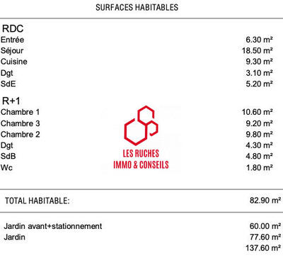 Maison - 90 m² - 4 pièces