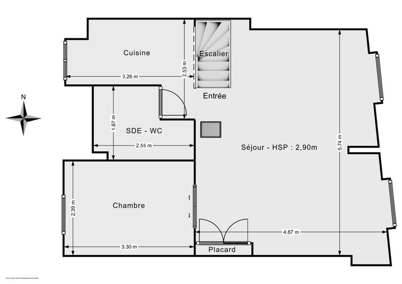 Appartement - 37 m² - 2 pièces