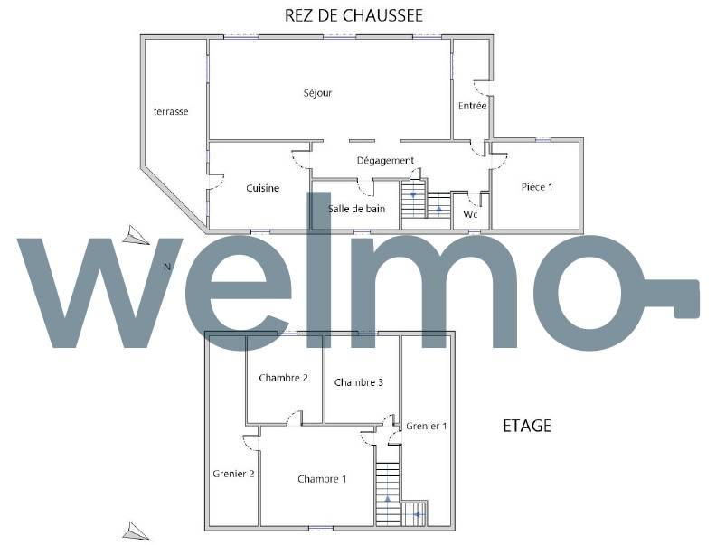 Maison - 102 m² - 5 pièces