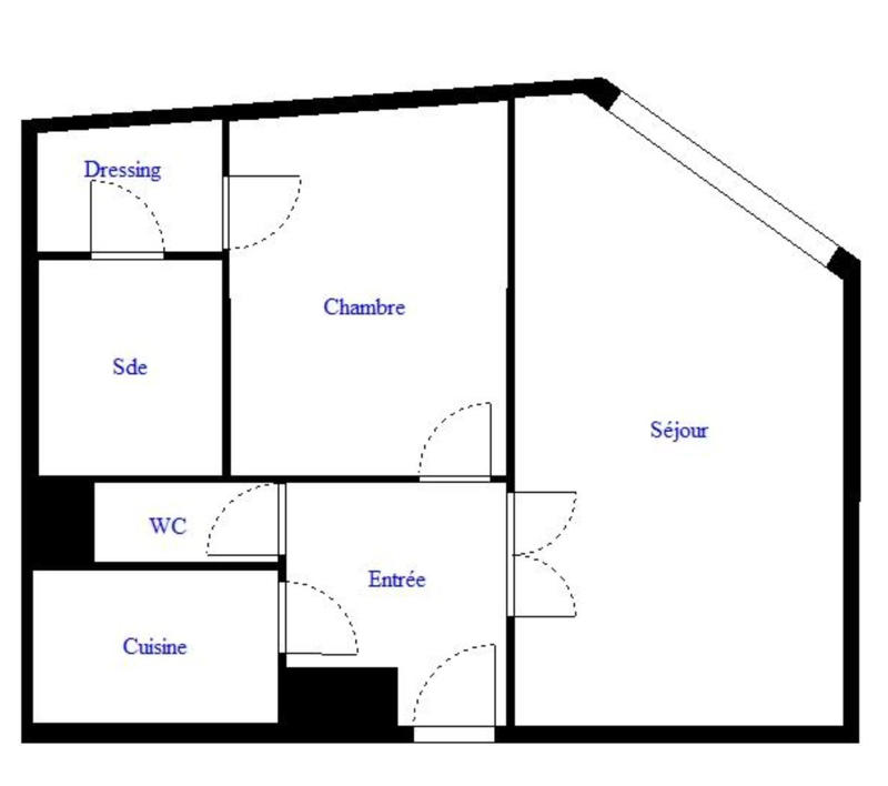 Appartement - 42 m² - 2 pièces