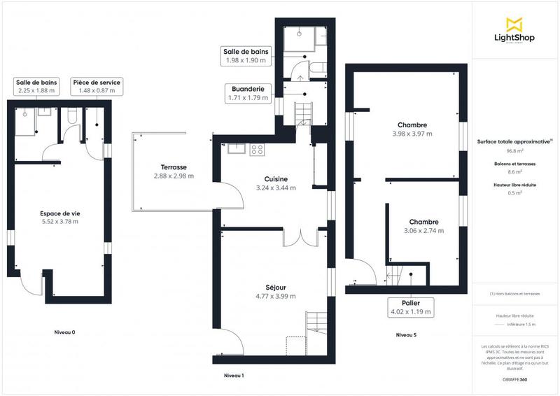 Maison - 93 m² - 4 pièces