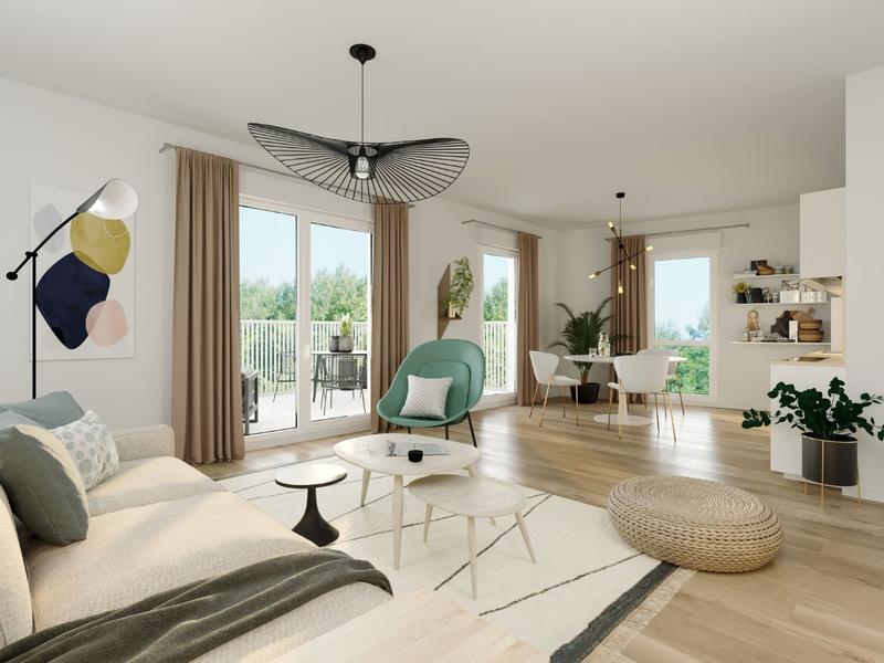 Appartement - 64 m² - 3 pièces