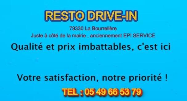 Resto drive-in est décoré pour noel avec une crèche