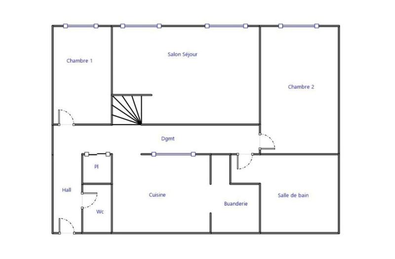 Appartement - 64 m² - 3 pièces