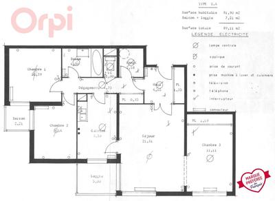 Appartement - 81 m² - 3 pièces