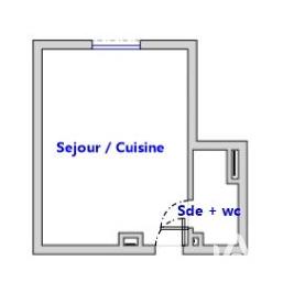 Appartement - 18 m² - 1 pièce