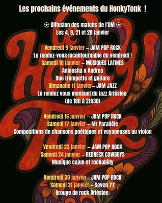 Programme - Honky Tonk Bar Janvier