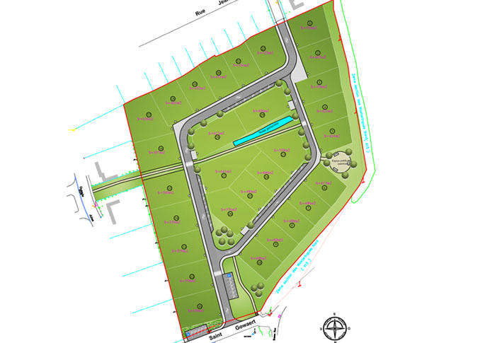 Terrain de lotissements - 500 m²