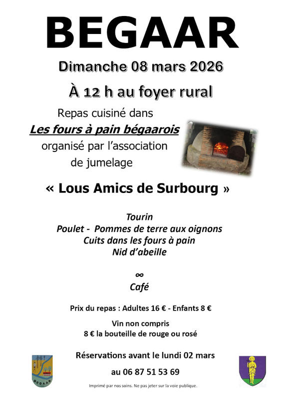 Repas poulets cuits au four à pain