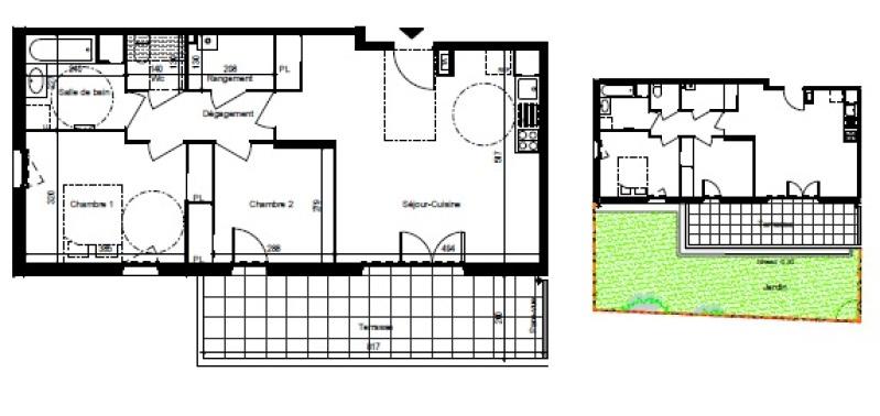 Appartement - 64 m² - 3 pièces