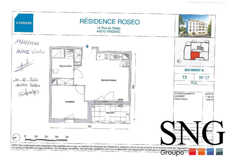 Appartement - 40 m² - 2 pièces
